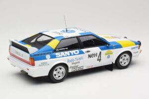 Audi Quattro #4 S. Blomqvist / B. Cederberg Audi Sport Sweden Winners International Swedish Rally 1982 Minichamps 1:18 155821 – 2. kép a 6-ből