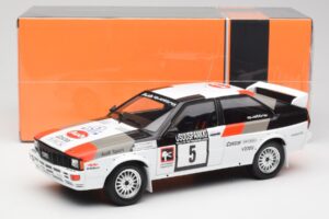 Audi Quattro #5 H. Mikkola / A. Hertz 1000 Lakes Rally 1982 IXO 1:18 18RMC094B Fém – 6. kép a 6-ből