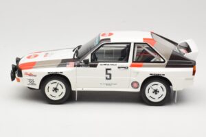 Audi Quattro Sport S1 #5 J. Buffum / N. Wilson Olympus Rally 1986 Otto 1:18 OT1159 Gyanta – 3. kép a 6-ből
