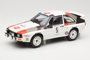 Audi Quattro Sport S1 #5 J. Buffum / N. Wilson Olympus Rally 1986 Otto 1:18 OT1159 Gyanta