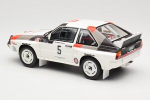 Audi Quattro Sport S1 #5 J. Buffum / N. Wilson Olympus Rally 1986 Otto 1:18 OT1159 Gyanta – 5. kép a 6-ből