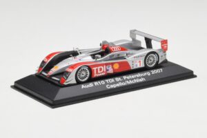 Audi R10 TDI #1 R. Capello / A. McNish / T. Kristensen 24 Hours of Le Mans 2007 Minichamps 1:43 5020700243 Fém – 2. kép a 4-ből