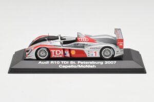 Audi R10 TDI #1 R. Capello / A. McNish / T. Kristensen 24 Hours of Le Mans 2007 Minichamps 1:43 5020700243 Fém