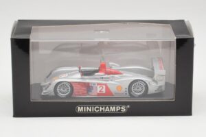 Audi R10 TDI #2 R. Capello / A. McNish Minichamps 1:43 AUDI002 Fém – 4. kép a 4-ből
