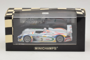 Audi R8 LMP #3 J. Herbert / R. Kelleners 24 Hours of Le Mans 2001 Minichamps 1:43 400010903 Fém – 5. kép a 5-ből