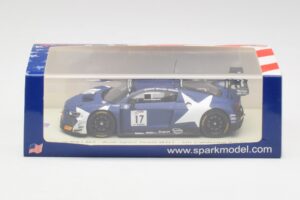 Audi R8 LMS GT3 #17 WRT M. Leonard / D. van der Linde / A. Riberas California 8 Hours 2018 Spark 1:43 US084 Gyanta – 4. kép a 4-ből