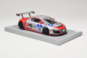 Audi R8 LMS #99 F. Biela / P. Kaffer / M. Fässler / M. Hennerici Phoenix Racing 24 Hours Nürburgring 2009 Spark 1:18 18S041 G – 4. kép a 6-ből