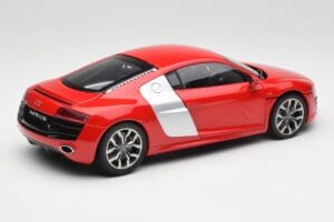 Audi R8 V10 Brilliant Piros Kyosho 1:18 09216RR Fém – 3. kép a 8-ből