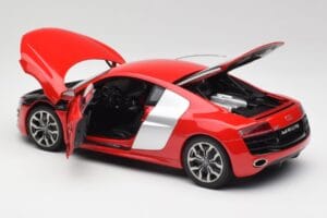 Audi R8 V10 Brilliant Piros Kyosho 1:18 09216RR Fém – 5. kép a 8-ből