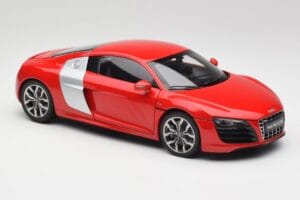 Audi R8 V10 Brilliant Piros Kyosho 1:18 09216RR Fém – 6. kép a 8-ből