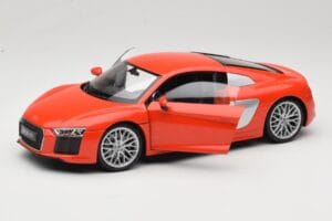 Audi R8 V10 Piros Welly 1:18 18052W Fém – 2. kép a 8-ből