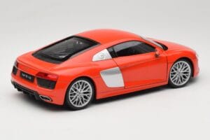 Audi R8 V10 Piros Welly 1:18 18052W Fém – 3. kép a 8-ből