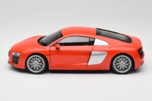 Audi R8 V10 Piros Welly 1:18 18052W Fém – 4. kép a 8-ből