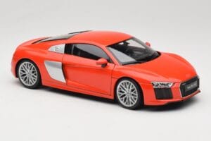 Audi R8 V10 Piros Welly 1:18 18052W Fém – 6. kép a 8-ből