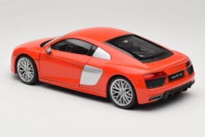 Audi R8 V10 Piros Welly 1:18 18052W Fém – 7. kép a 8-ből