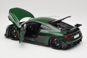 Audi R8 4S V10 Performance Zöld Kengfai 1:18 VAKF-0358 Fém – 5. kép a 8-ből