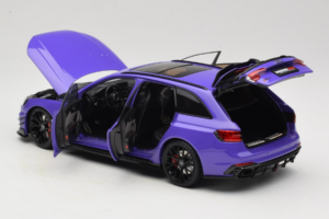 Audi RS4 B9 Avant Darwin Pro Lila Kilo Works 1:18 KLW002301 Fém – 5. kép a 8-ből