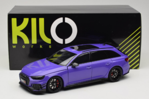 Audi RS4 B9 Avant Darwin Pro Lila Kilo Works 1:18 KLW002301 Fém – 8. kép a 8-ből