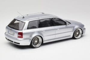 Audi RS4 B5 Avant Ezüst Custom Wheels Otto 1:18 OT521 Gyanta – 2. kép a 6-ből
