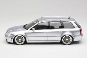 Audi RS4 B5 Avant Ezüst Custom Wheels Otto 1:18 OT521 Gyanta – 3. kép a 6-ből