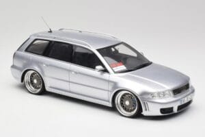 Audi RS4 B5 Avant Ezüst Custom Wheels Otto 1:18 OT521 Gyanta – 4. kép a 6-ből