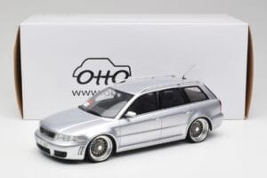 Audi RS4 B5 Avant Ezüst Custom Wheels Otto 1:18 OT521 Gyanta – 6. kép a 6-ből