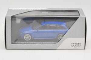 Audi RS4 B8 Avant Nogaro Blue Karácsonyi Válogatás 2014 Minichamps 1:43 AUDI003 Fém – 4. kép a 4-ből