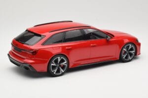 Audi RS6 C8 Avant Red Metallic Minichamps 1:18 155018010 Fém – 2. kép a 6-ből