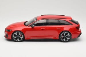 Audi RS6 C8 Avant Red Metallic Minichamps 1:18 155018010 Fém – 3. kép a 6-ből
