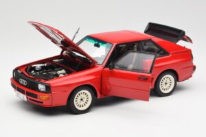 Audi Sport Quattro Piros Márkakereskedői Kiadás AUTOart 1:18 5030400205 Fém – 2. kép a 8-ből