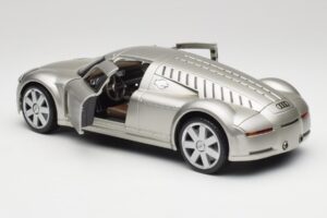 Audi Rosemeyer Ezüst Maisto 1:18 31625 Fém – 5. kép a 8-ből