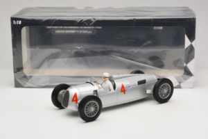 Auto Union Typ C #4 A. Varzi 2nd Place Monaco GP 1936 Minichamps 1:18 155361004 Fém – 6. kép a 6-ből