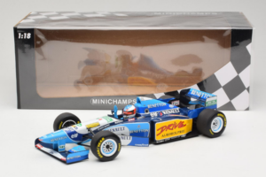 Benetton B195 Renault #1 M. Schumacher Benetton Formula French Grand Prix Winner 1995 Minichamps 1:18 100950001 Fém – 7. kép a 7-ből