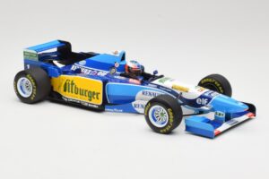 Benetton Renault B195 #1 M. Schumacher Winner Belgian GP 1995 Minichamps 1:18 510952901 Fém – 4. kép a 6-ből