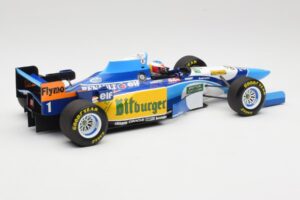 Benetton Renault B195 #1 M. Schumacher Winner Monaco GP 1995 Minichamps 1:18 510952301 Fém – 2. kép a 6-ből