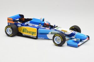 Benetton Renault B195 #1 M. Schumacher Winner Monaco GP 1995 Minichamps 1:18 510952301 Fém – 4. kép a 6-ből