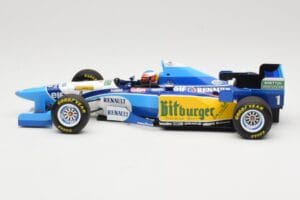 Benetton Renault B195 #1 M. Schumacher Winner Pacific GP F1 World Champion 1995 Minichamps 1:18 510953301 Fém – 3. kép a 6-ből