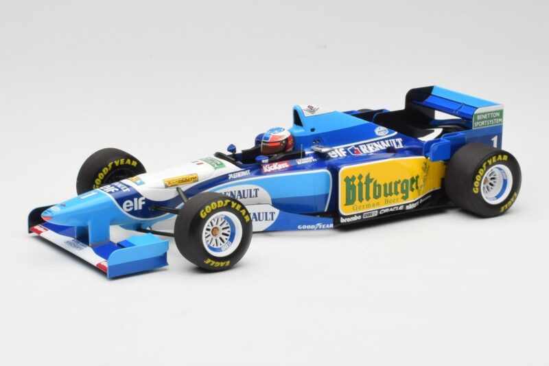 Benetton Renault B195 #1 M. Schumacher Winner Pacific GP F1 World Champion 1995 Minichamps 1:18 510953301 Fém