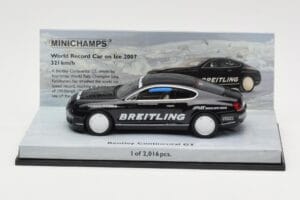 Bentley Continental GT World Record Car on Ice Fekete Minichamps 1:43 436139026-O Fém