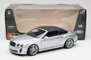 Bentley Continental Supersports Kabrió 1. Generáció Ezüst Bburago 1:18 18-11037S Fém – 8. kép a 8-ből