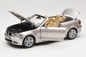 BMW 1 Series E88 Kabrió Mineral Silver Metallic Kyosho 1:18 80430427020 Fém – 2. kép a 8-ből