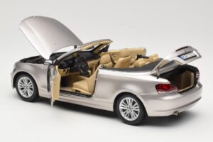 BMW 1 Series E88 Kabrió Mineral Silver Metallic Kyosho 1:18 80430427020 Fém – 5. kép a 8-ből
