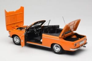 BMW 1600 Kabrió Narancssárga Minichamps 1:18 100021030-O Fém – 5. kép a 8-ből