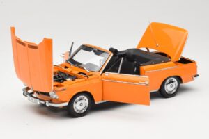 BMW 1600 E10 Kabrió Narancssárga Minichamps 1:18 100021030 Fém – 2. kép a 8-ből