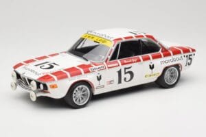 BMW 2800 CS E9 #15 Team Marabout Gaye / S. Braillard 24 Hours of Spa 1972 Minichamps 1:18 155722715 Fém