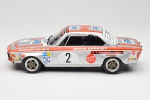 BMW 2800 CS E9 #2 Team Schnitzer J. Fitzpatrick / H. Heyer Winners Grand Prix Touring Cars Nurburgring 1972 Minichamps 1:18 1 – 3. kép a 6-ből