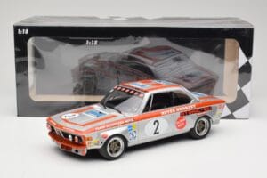BMW 2800 CS E9 #2 Team Schnitzer J. Fitzpatrick / H. Heyer Winners Grand Prix Touring Cars Nurburgring 1972 Minichamps 1:18 1 – 6. kép a 6-ből