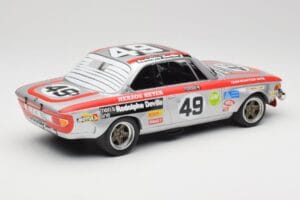 BMW 2800 CS E9 #49 Team Schnitzer G. Herzog / H. Heyer 24 Hours of Spa 1972 Minichamps 1:18 155722749 Fém – 2. kép a 6-ből