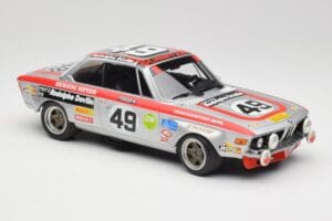 BMW 2800 CS E9 #49 Team Schnitzer G. Herzog / H. Heyer 24 Hours of Spa 1972 Minichamps 1:18 155722749 Fém – 4. kép a 6-ből