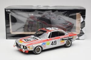 BMW 2800 CS E9 #49 Team Schnitzer G. Herzog / H. Heyer 24 Hours of Spa 1972 Minichamps 1:18 155722749 Fém – 6. kép a 6-ből